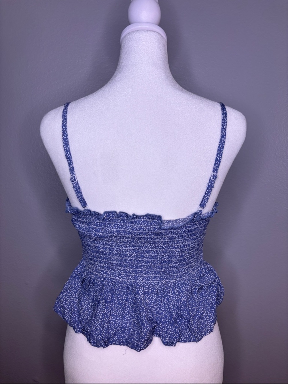 Tillys Blue Patterned Tank Top‼️LISTING IS ONLY FOR TANK TOP‼️ - Picture 7 of 8
